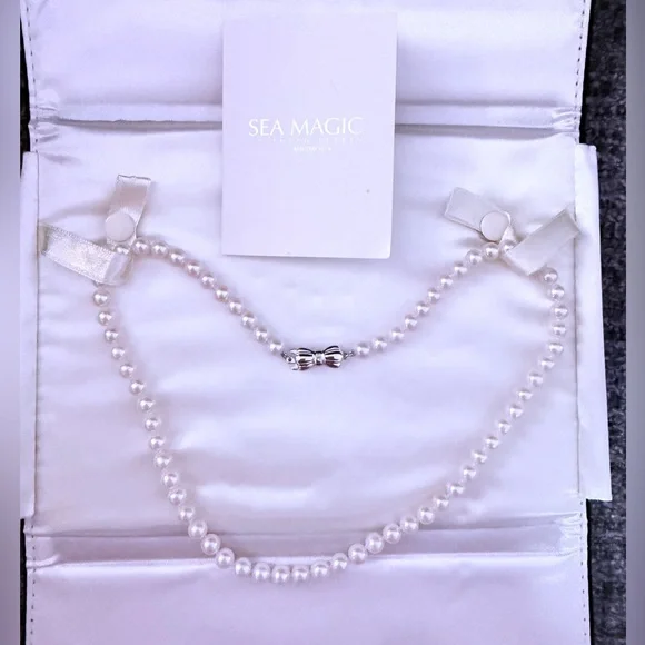 MIKIMOTO Sea Magic White Pearl Necklace - Picture 1 of 10